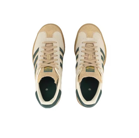 ⁦אדידס גאזל- ADIDAS GAZELLE BOLD SHOES Cream/Green⁩ – תמונה ⁦4⁩