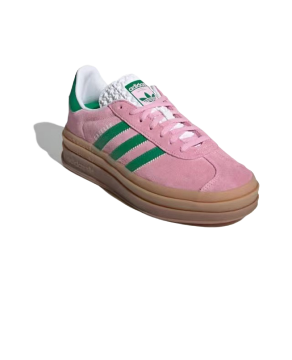 ⁦אדידס גאזל- ADIDAS GAZELLE BOLD SHOES Pink/Green⁩ – תמונה ⁦4⁩