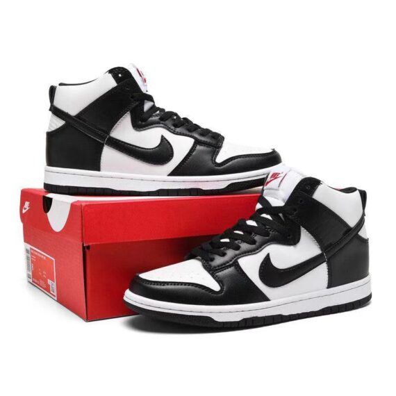 ⁦נייק דאנק- NIKE DUNK HIGH White Black⁩ – תמונה ⁦8⁩