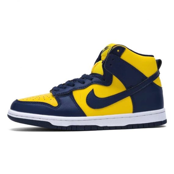 ⁦נייק דאנק- NIKE DUNK HIGH Yellow Blue⁩ – תמונה ⁦9⁩