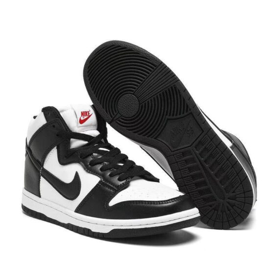 ⁦נייק דאנק- NIKE DUNK HIGH White Black⁩ – תמונה ⁦7⁩