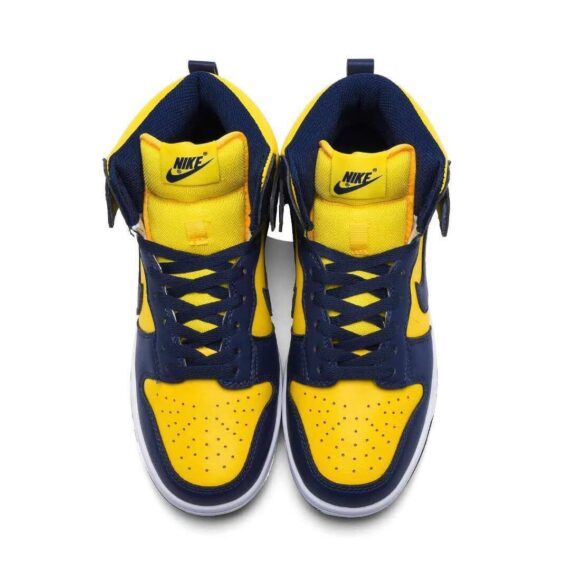 ⁦נייק דאנק- NIKE DUNK HIGH Yellow Blue⁩ – תמונה ⁦4⁩