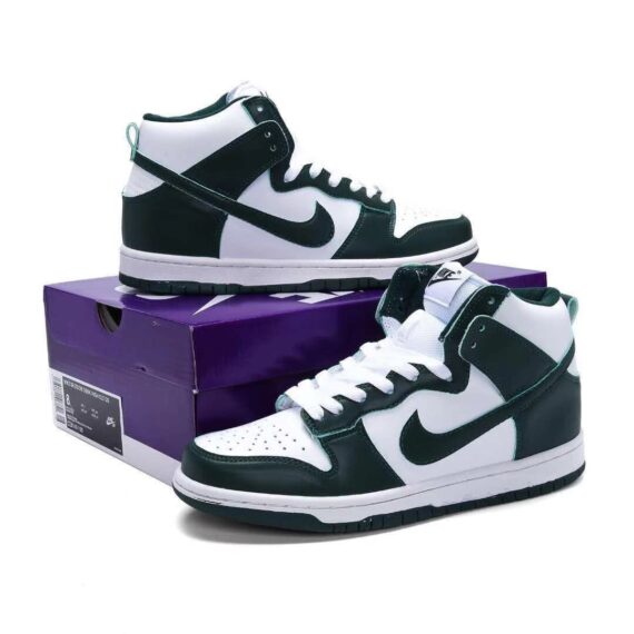 ⁦נייק דאנק- NIKE DUNK HIGH Green White⁩ – תמונה ⁦4⁩