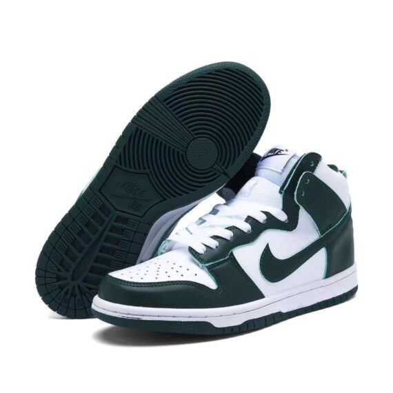 ⁦נייק דאנק- NIKE DUNK HIGH Green White⁩ – תמונה ⁦5⁩