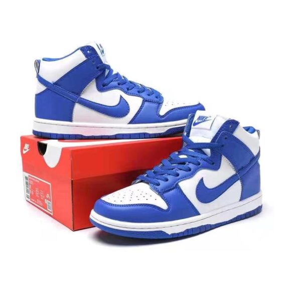 ⁦נייק דאנק- NIKE DUNK HIGH Blue White⁩ – תמונה ⁦6⁩