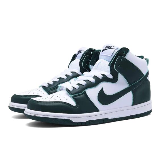 ⁦נייק דאנק- NIKE DUNK HIGH Green White⁩ – תמונה ⁦2⁩