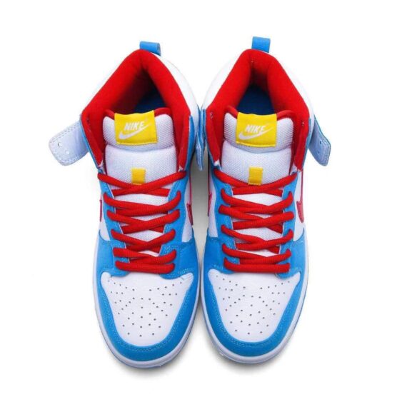 ⁦נייק דאנק- NIKE DUNK HIGH White Blue Red⁩ – תמונה ⁦8⁩