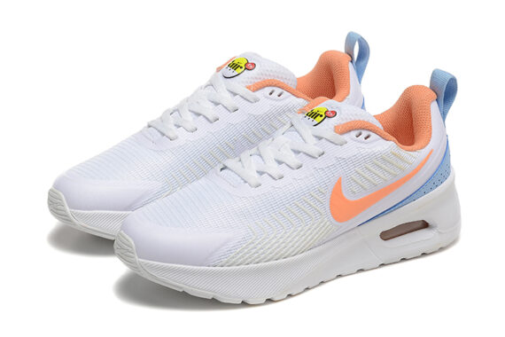 ⁦נעלי נייק נואקסיס Nike AIR MAX Nuaxis White ange Blue⁩ – תמונה ⁦2⁩