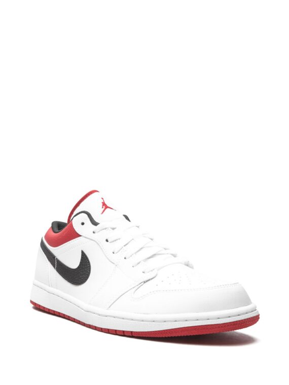 ⁦נייק ג'ורדן -NIKE AIR JORDAN 1 LOW - White/Gym Red⁩ – תמונה ⁦2⁩