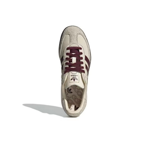 ⁦נעלי אדידס סמבה-Samba ADV Sneakers Gray Maroon⁩ – תמונה ⁦3⁩